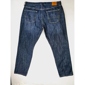 Lucky Brand Size 40X32 Men's 221 Original Straight Blue Denim Logo Tag Jeans